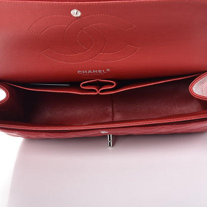 Chanel Caviar Quilted Jumbo Double Flap Dark Red 5 of 8