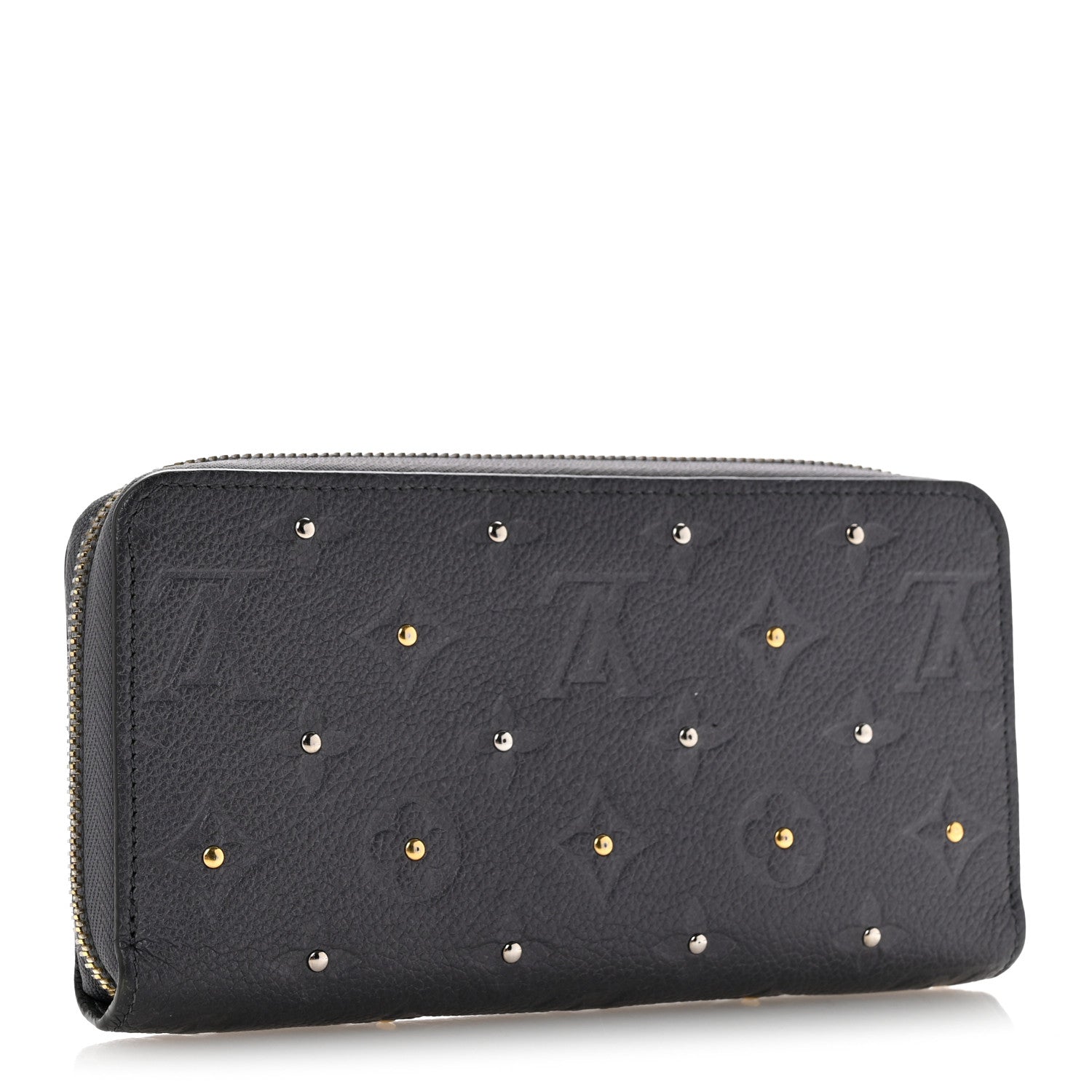 Louis Vuitton Studded Empreinte Zippy Wallet Gris Silver 3 of 10