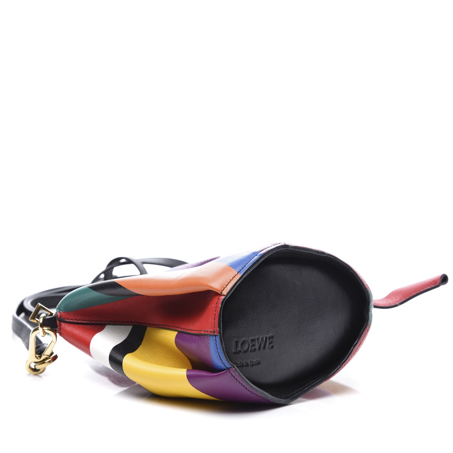 Loewe Calfskin Mini Striped Elephant Crossbody Bag Multicolor 5 of 14