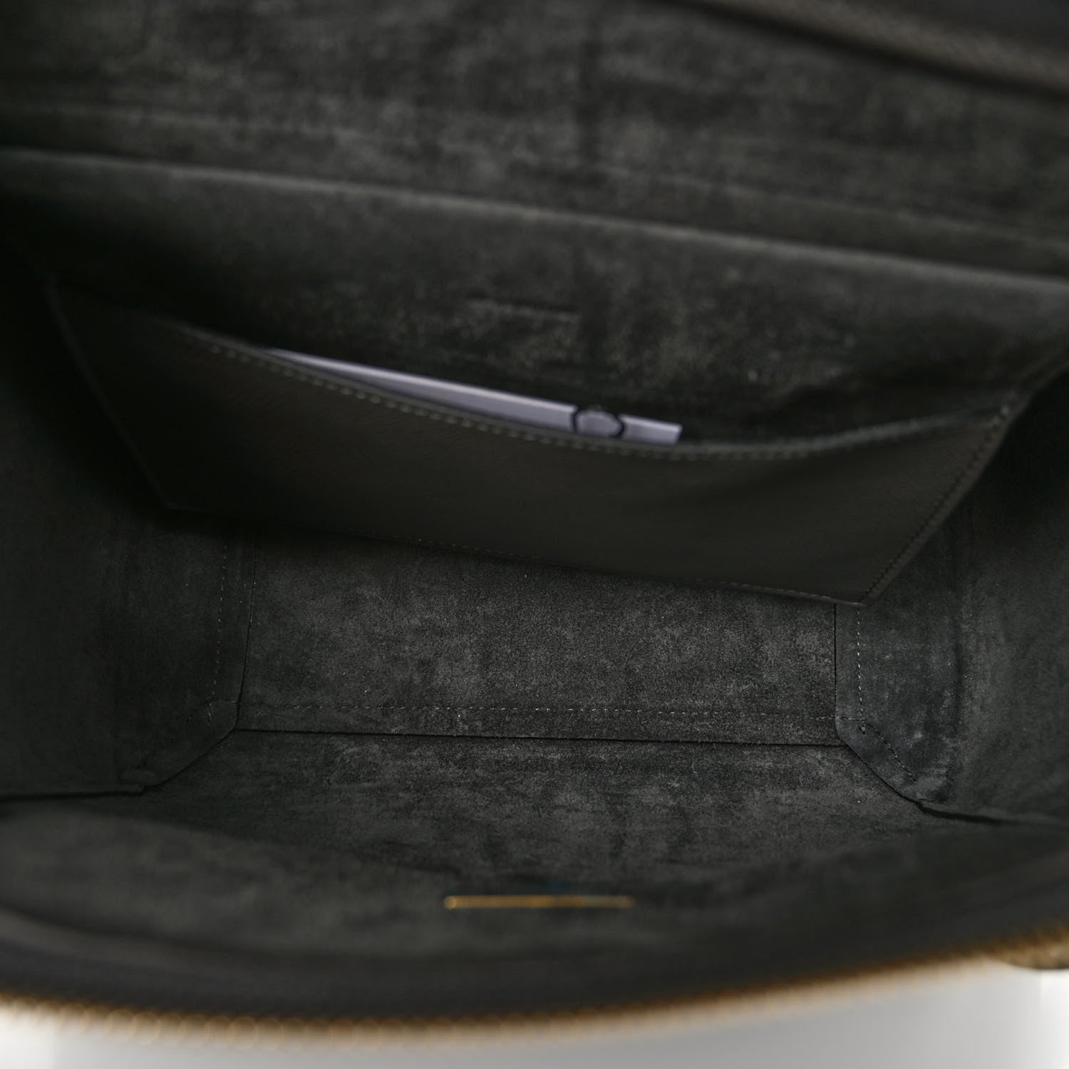 Celine Grained Calfskin Micro Belt Bag Grey 5 of 10