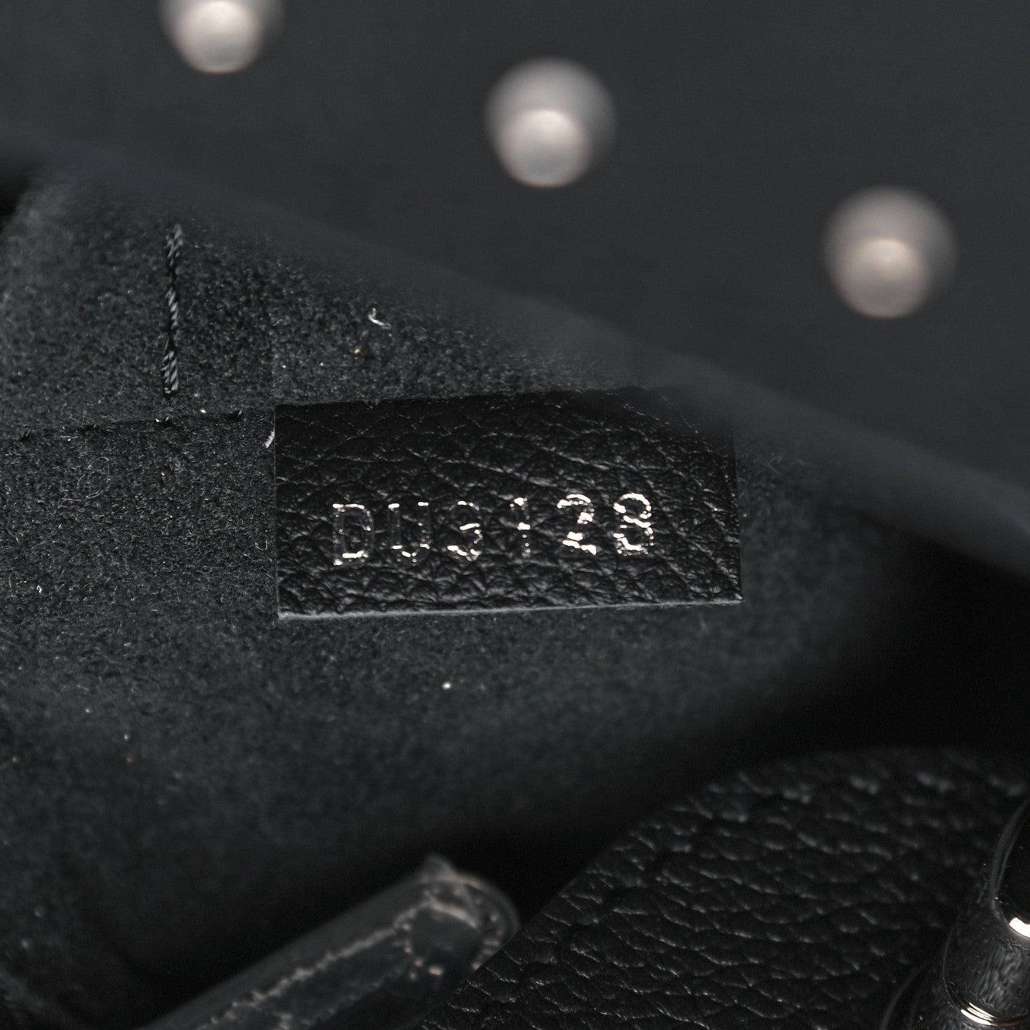 Louis Vuitton Soft Calfskin Lockme Studs Bucket Black 10 of 16