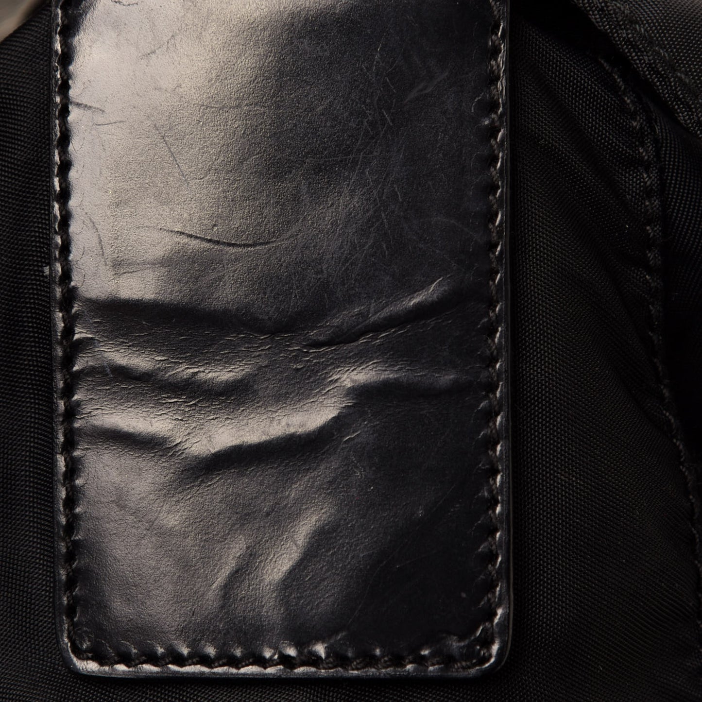 Nylon Vela Messenger Bag Black