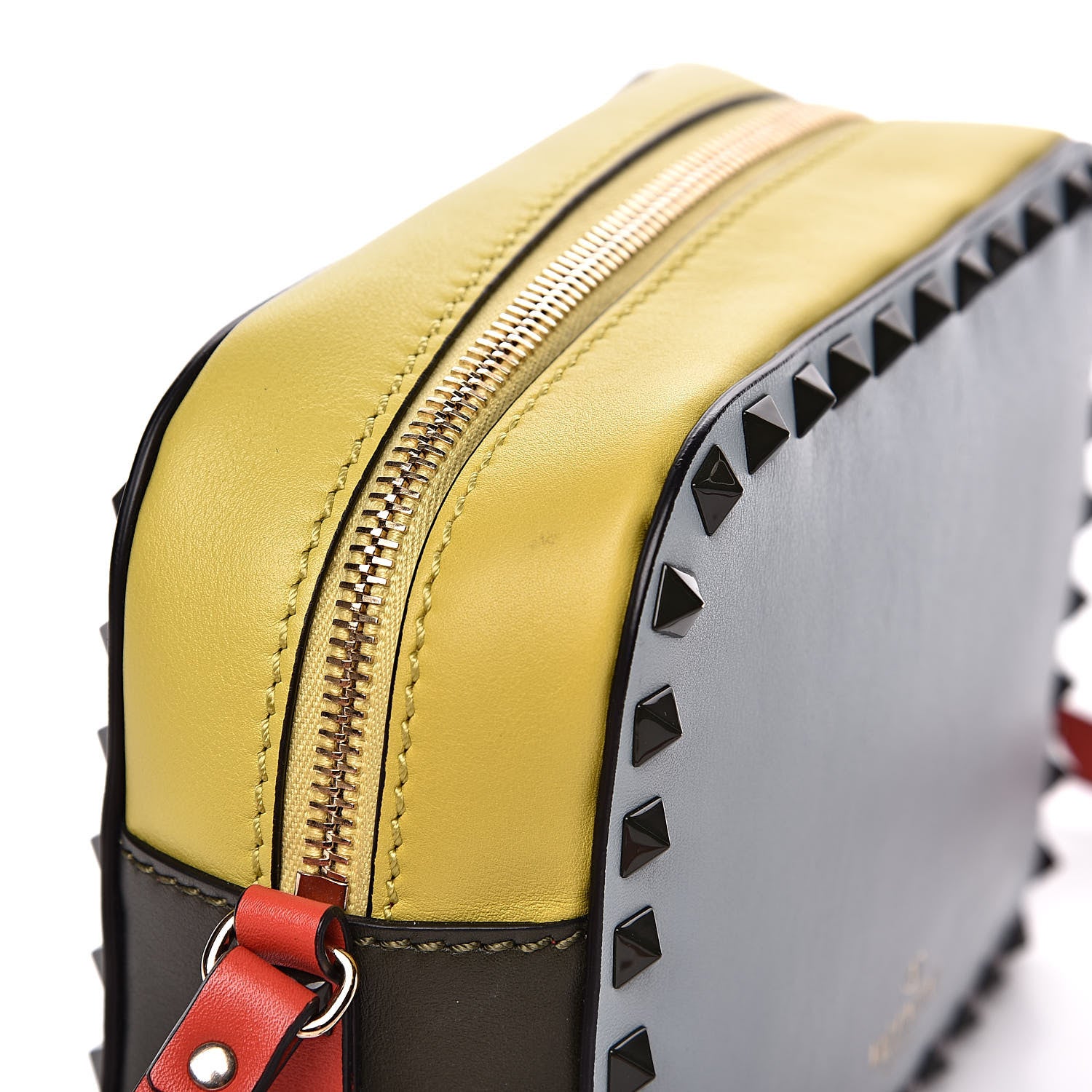 Valentino Garavani Calfskin Colorblock Rockstud Camera Crossbody Bag Multicolor 10 of 10