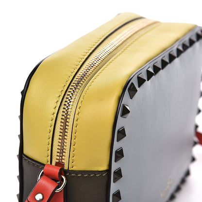 Valentino Garavani Calfskin Colorblock Rockstud Camera Crossbody Bag Multicolor 10 of 10