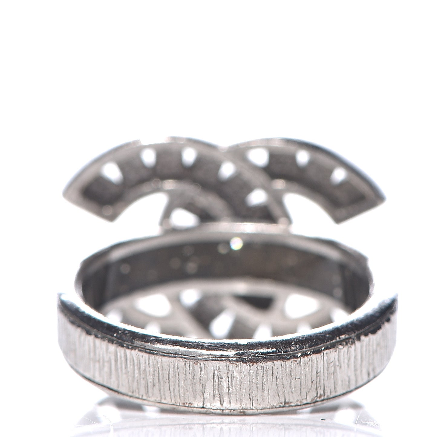 Crystal CC Ring 6 Silver
