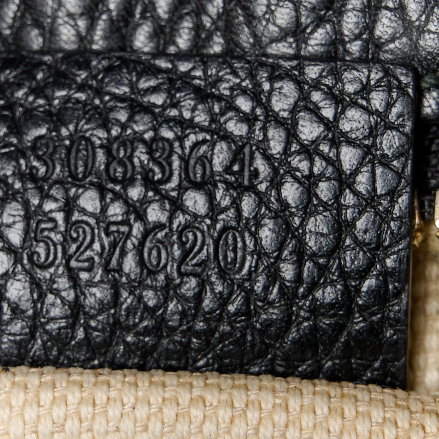 Pebbled Calfskin Small Soho Disco Bag Black