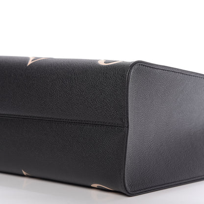Louis Vuitton Empreinte Monogram Giant Onthego MM Black Beige 8 of 10