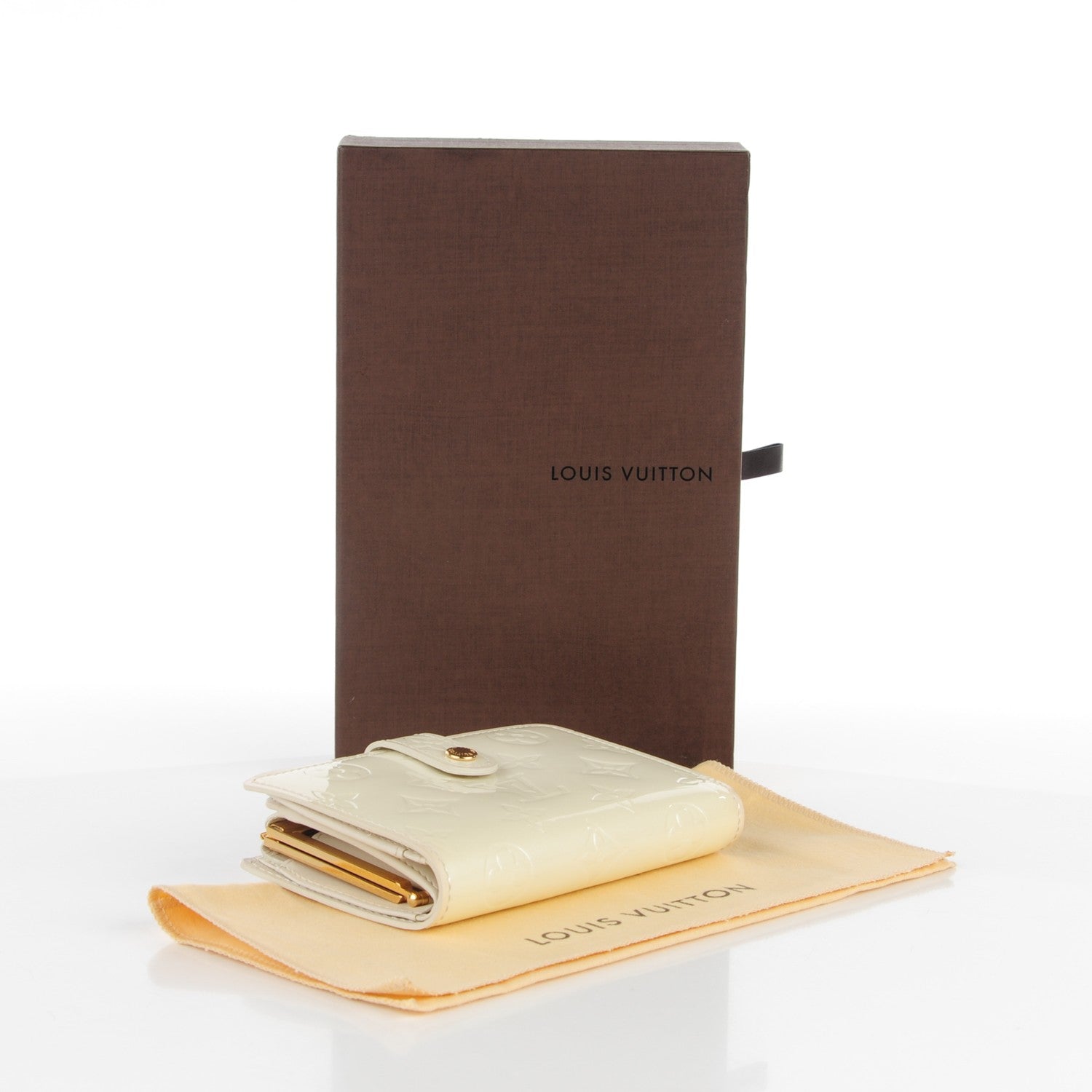 Louis Vuitton Vernis French Purse Wallet Perle 5 of 7