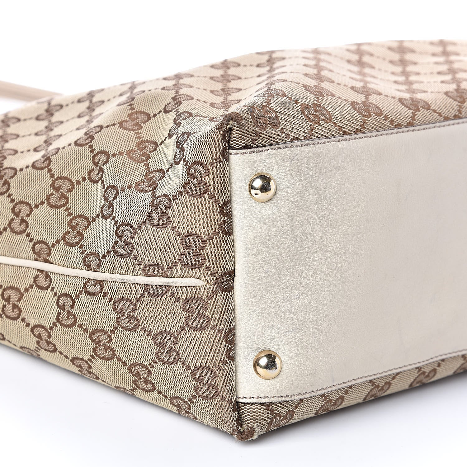 Gucci Monogram Large New Britt Tote Off White 8 of 15
