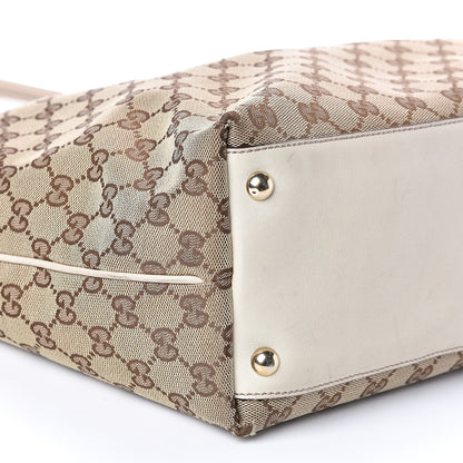 Gucci Monogram Large New Britt Tote Off White 8 of 15