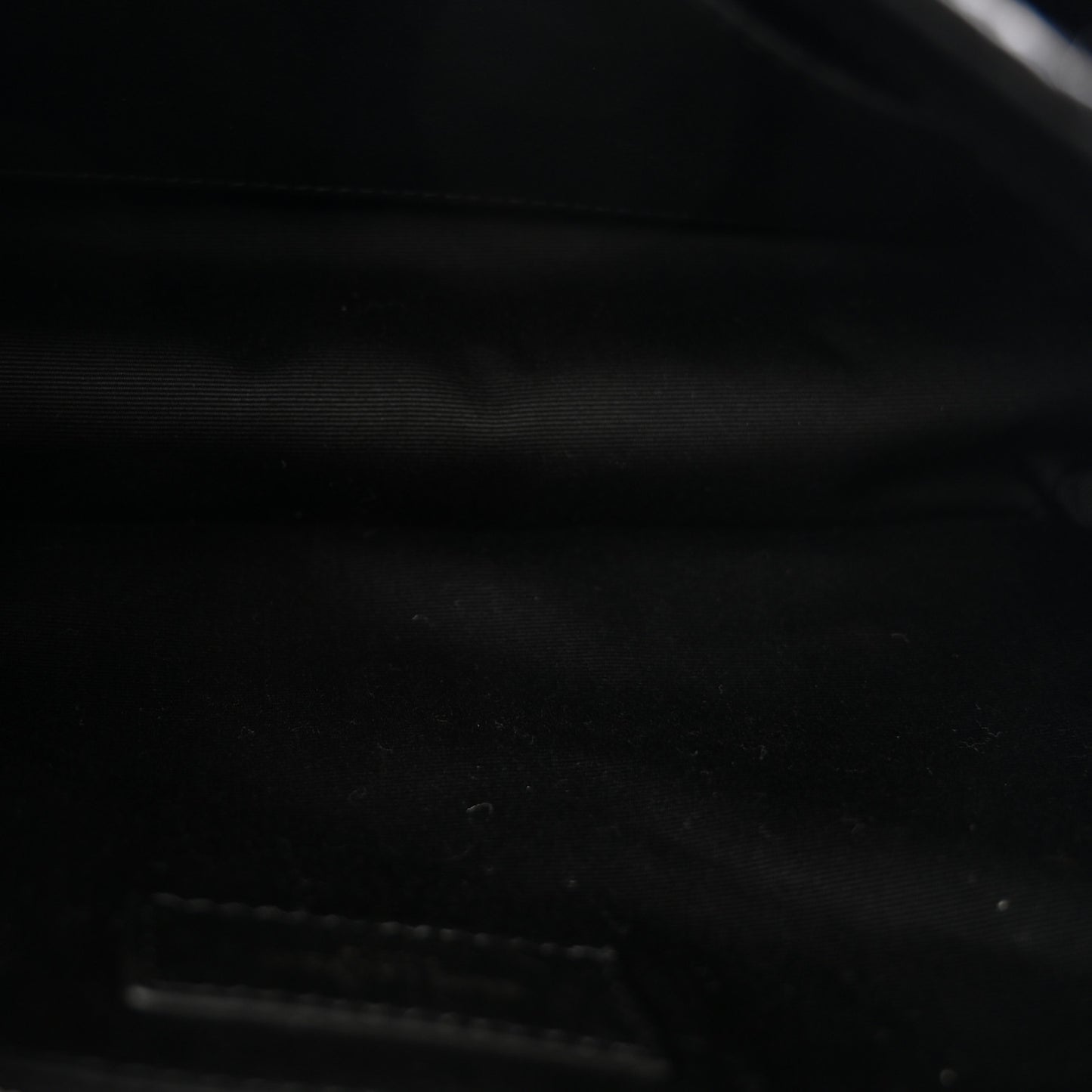 Crinkled Calfskin Matelasse Monogram Medium Niki Chain Satchel Black