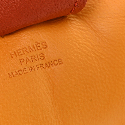 Hermes Milo Lambskin Grigri Rodeo Horse Bag Charm MM Jaune D'or Bleu Agate Cornaline 3 of 5