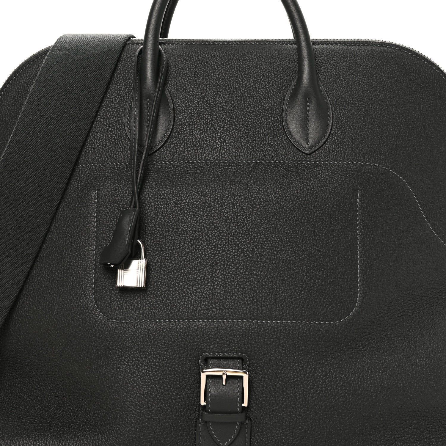 Hermes Togo Swift Bolide a Dos Backpack Gris Misty 8 of 11