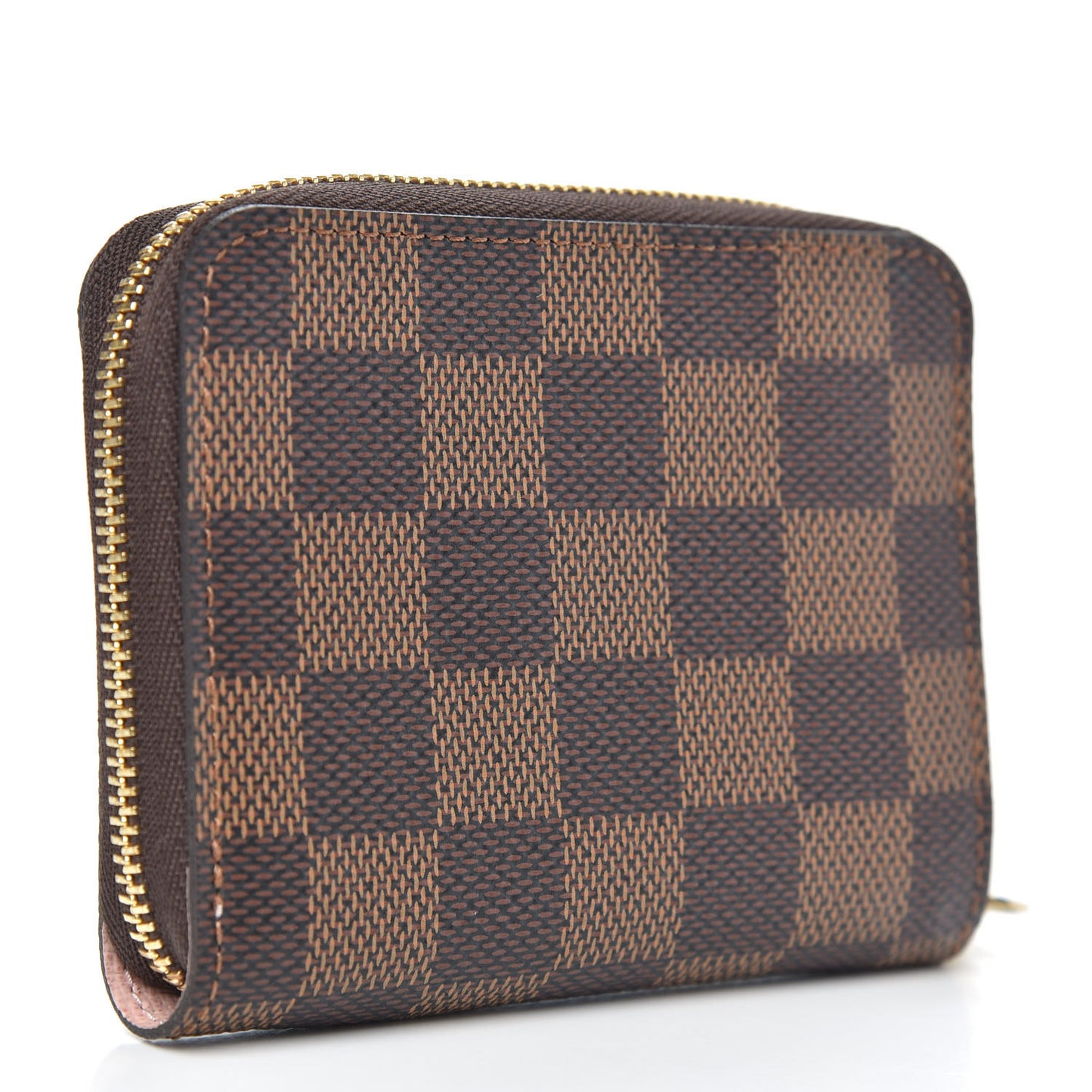 Damier Ebene Zippy Coin Purse Rose Ballerine