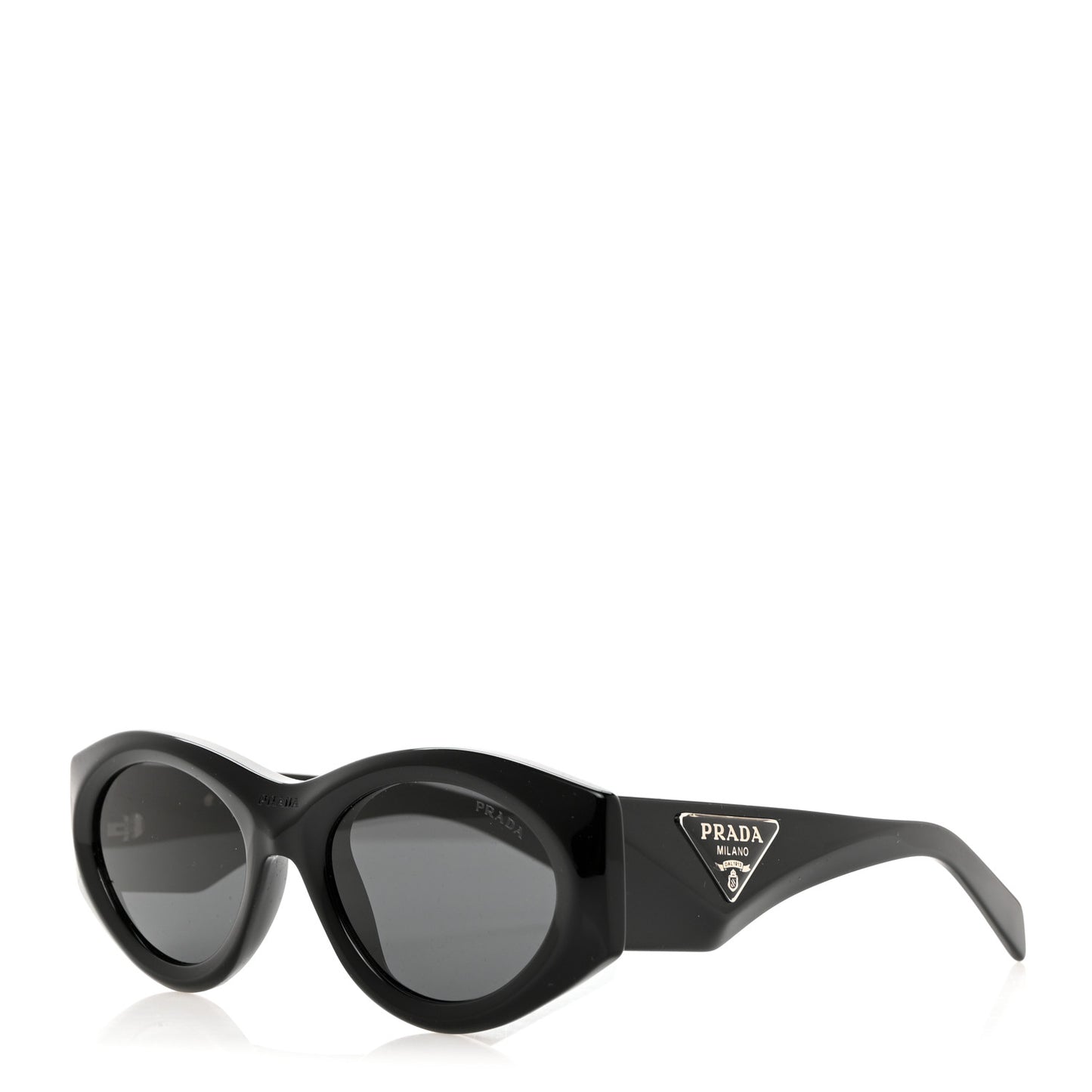 Acetate Oval Symbole Sunglasses SPR 20Z Black
