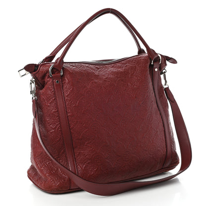 Louis Vuitton Monogram Lambskin Antheia Ixia MM Fuchsia 3 of 11