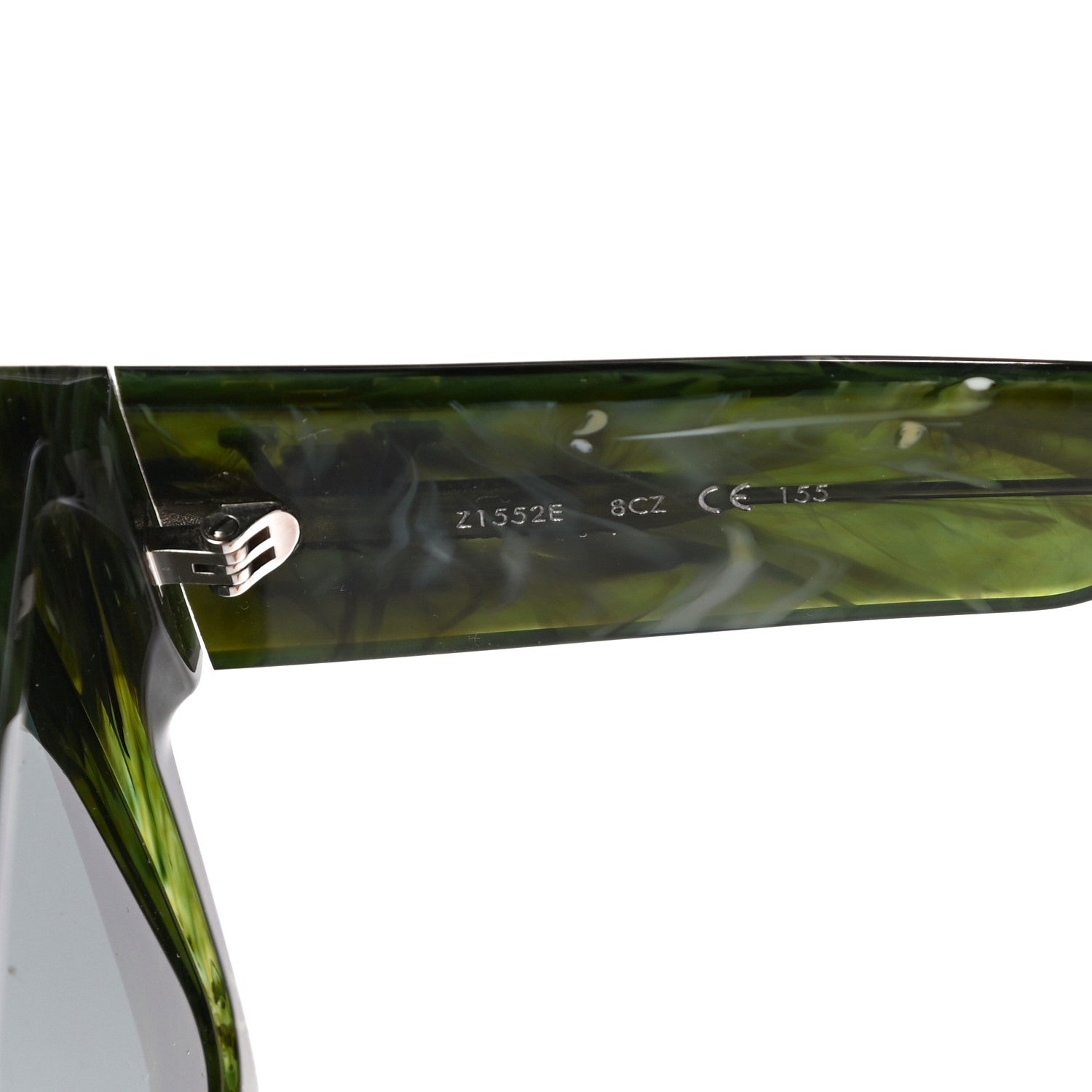 Louis Vuitton Acetate Marble Effect Swarovski Cyclone Sunglasses Z1552W Green 5 of 8