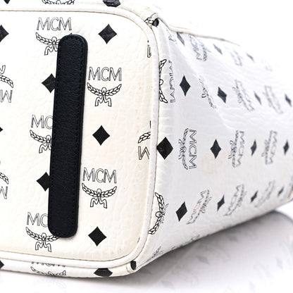 MCM Visetos Medium Project Reversible Shopper Tote White 9 of 17