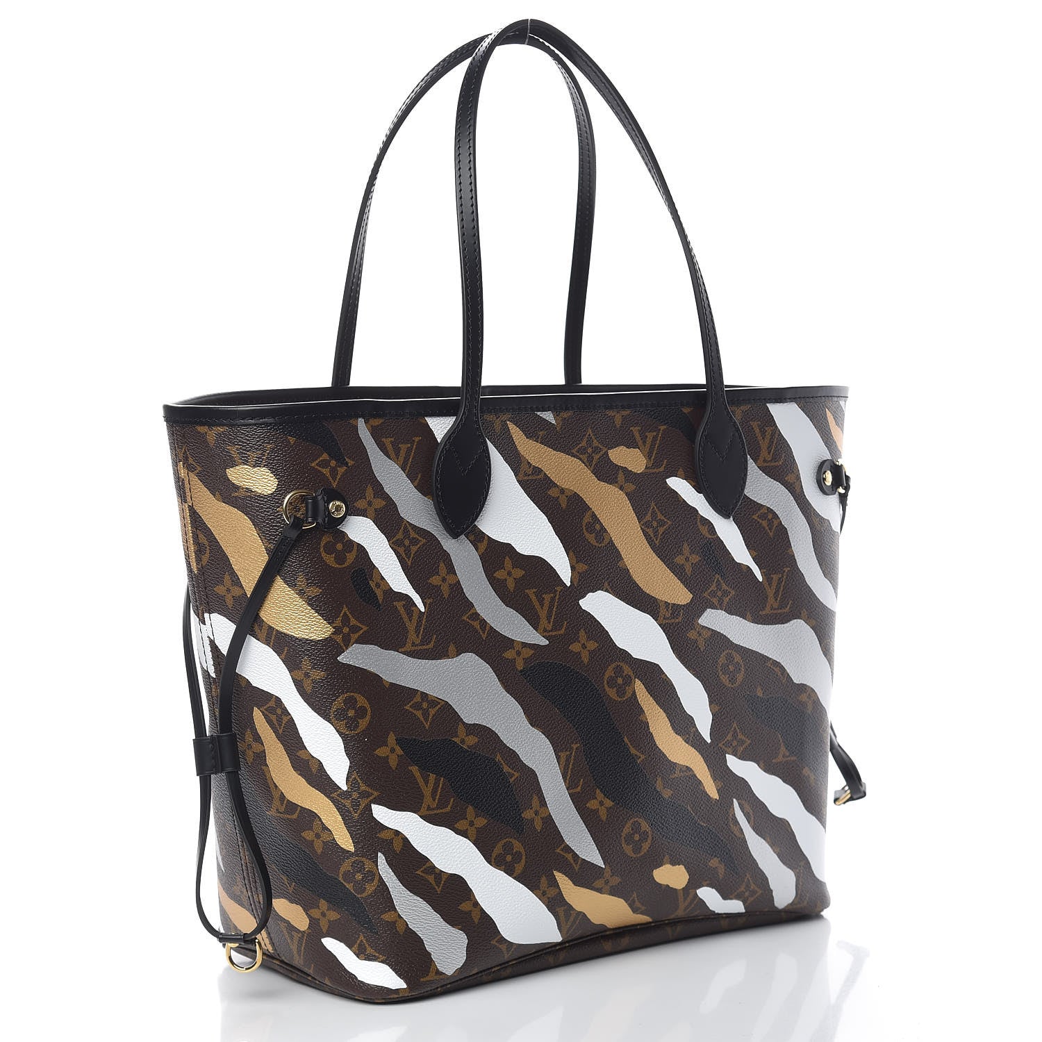Louis Vuitton X LOL Monogram Neverfull MM Gold Silver 3 of 11
