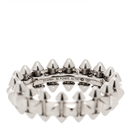 Cartier 18K White Gold MM Clash De Cartier Ring 58 8.25 4 of 5