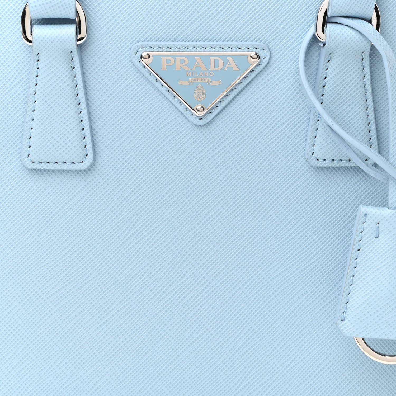 Prada Saffiano Lux Micro Galleria Shoulder Bag Astrale 7 of 9