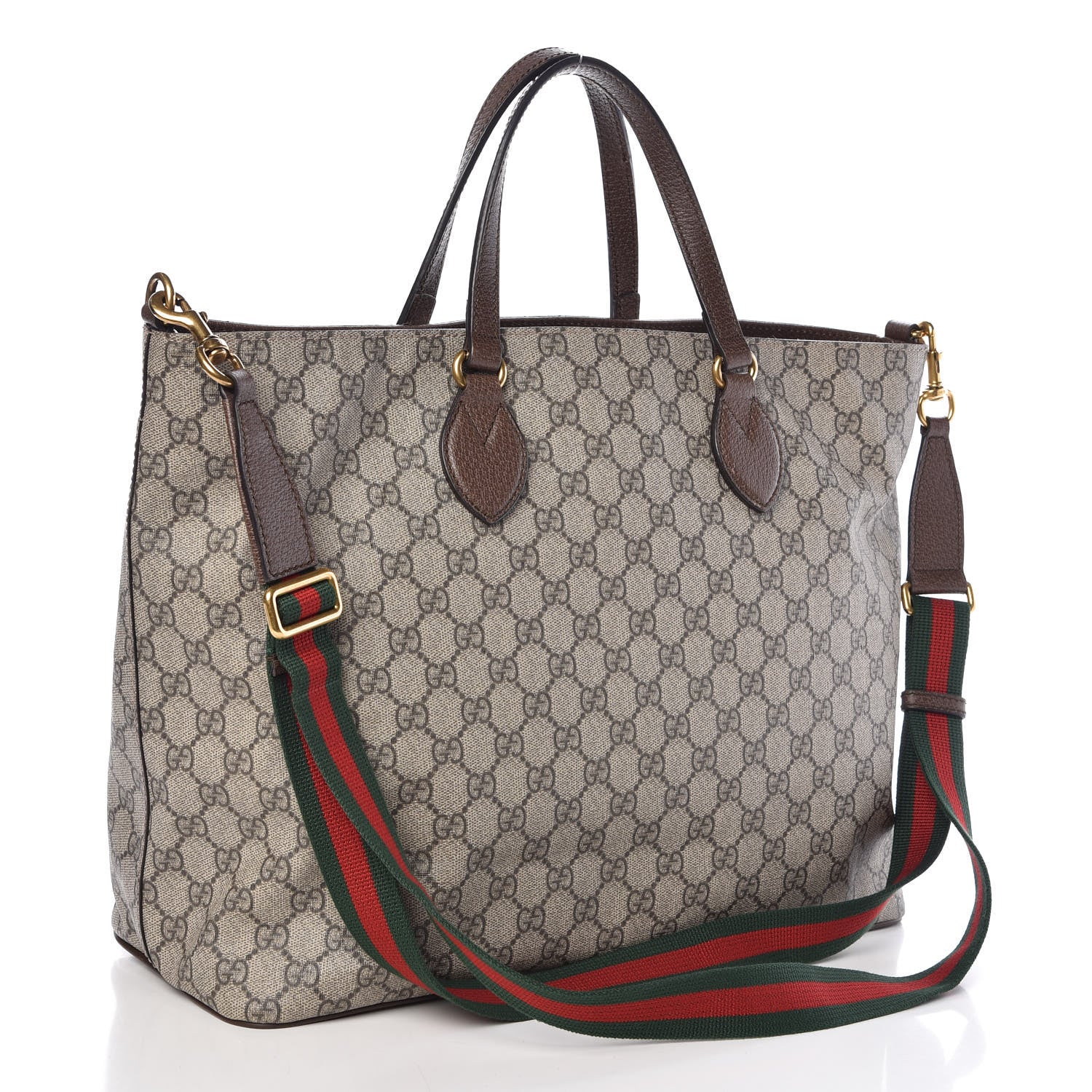 Gucci Soft GG Supreme Monogram Courrier Medium Crossbody Tote Beige New Acero 3 of 13