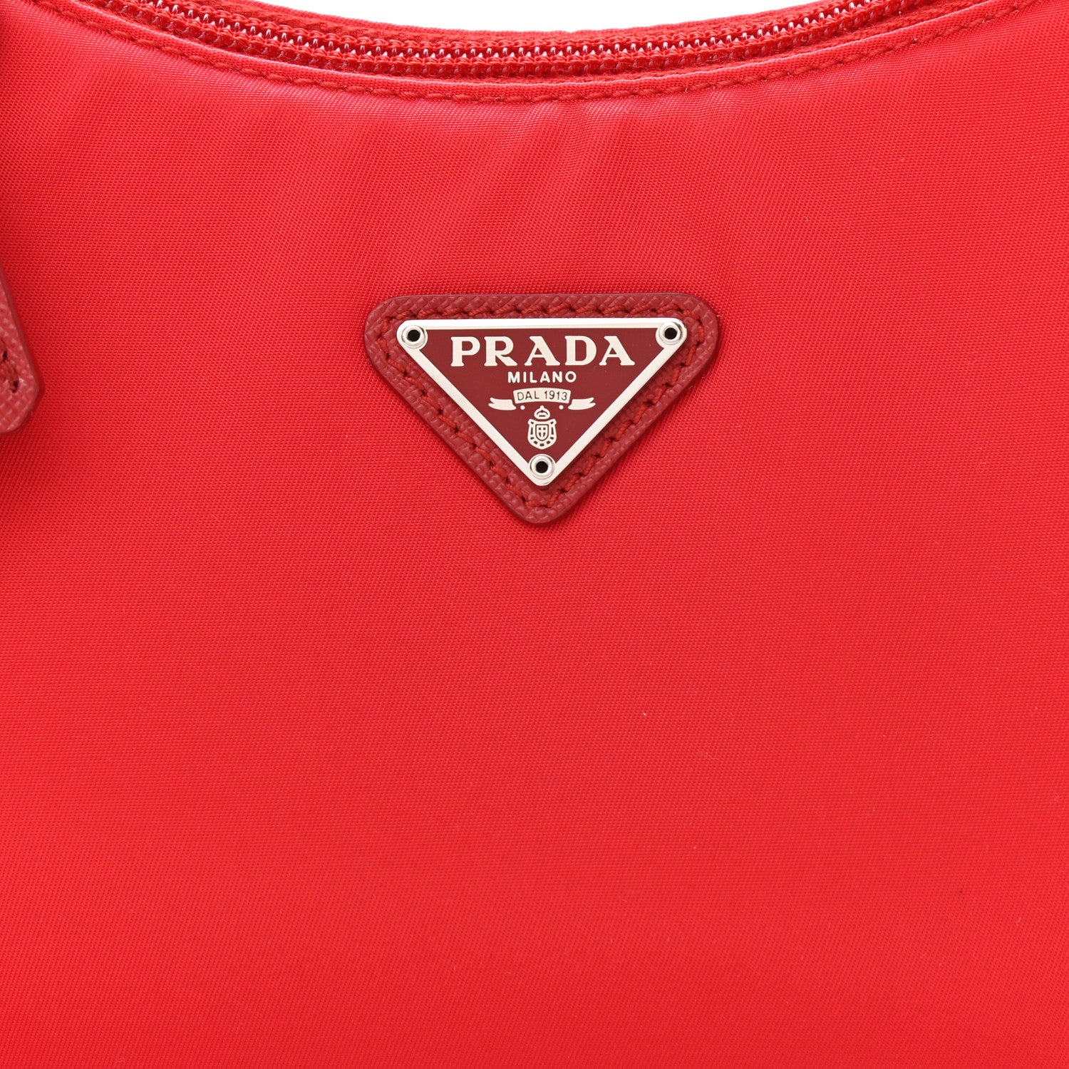 Prada Tessuto Nylon Mini Re-Edition 2000 Bag Rosso 8 of 10