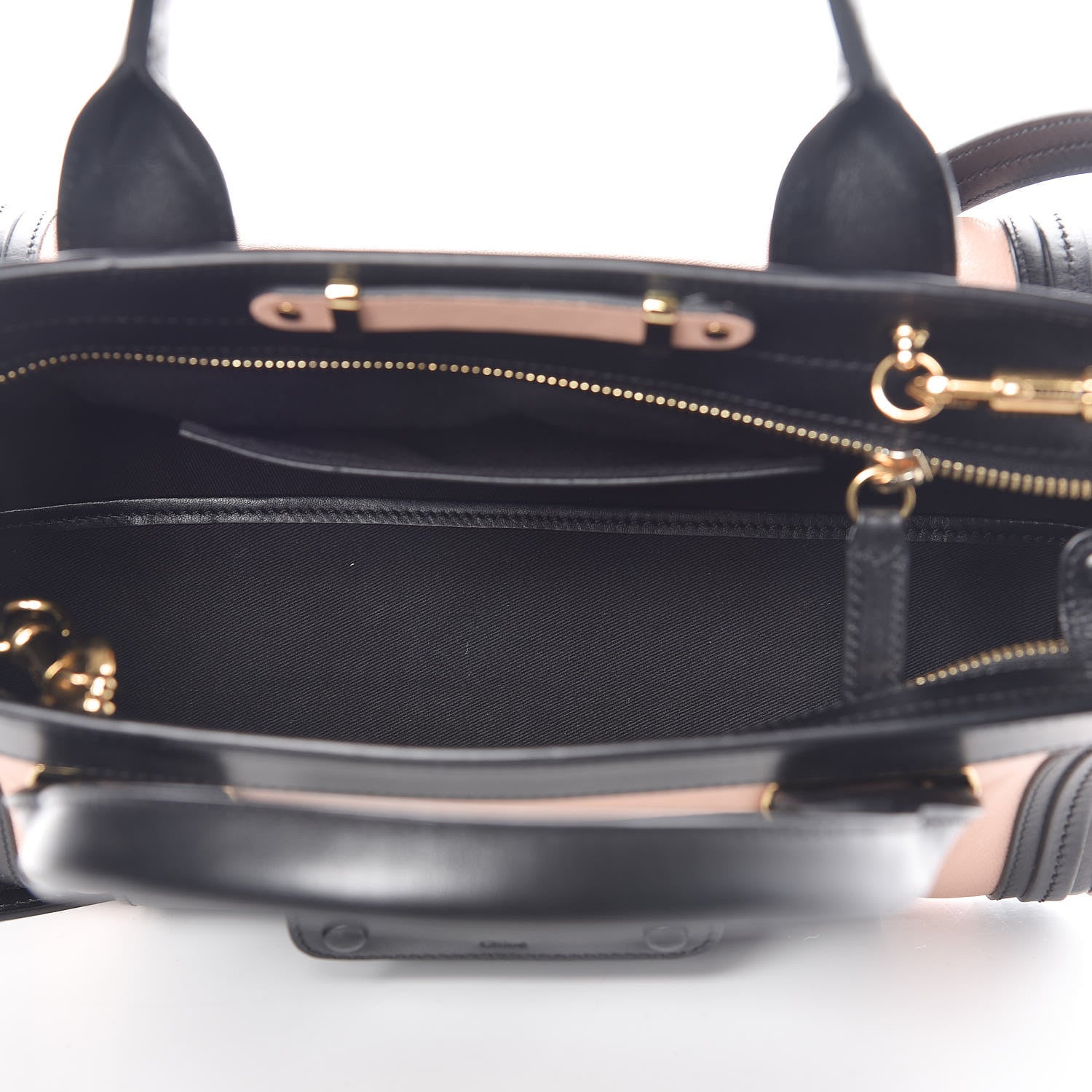 Chloe Calfskin Mini Alice Satchel Anemone Pink Black 6 of 12