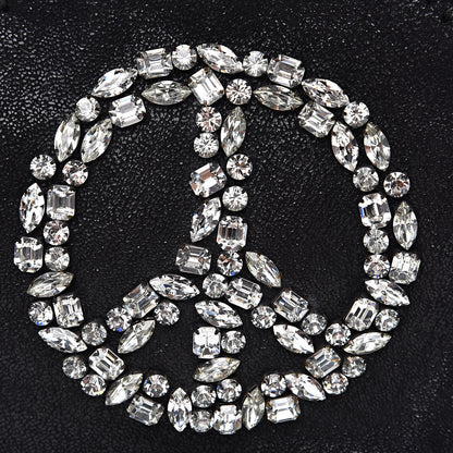 Stella McCartney Shaggy Deer Crystal Stones Peace Tiny Falabella Tote Black 10 of 10