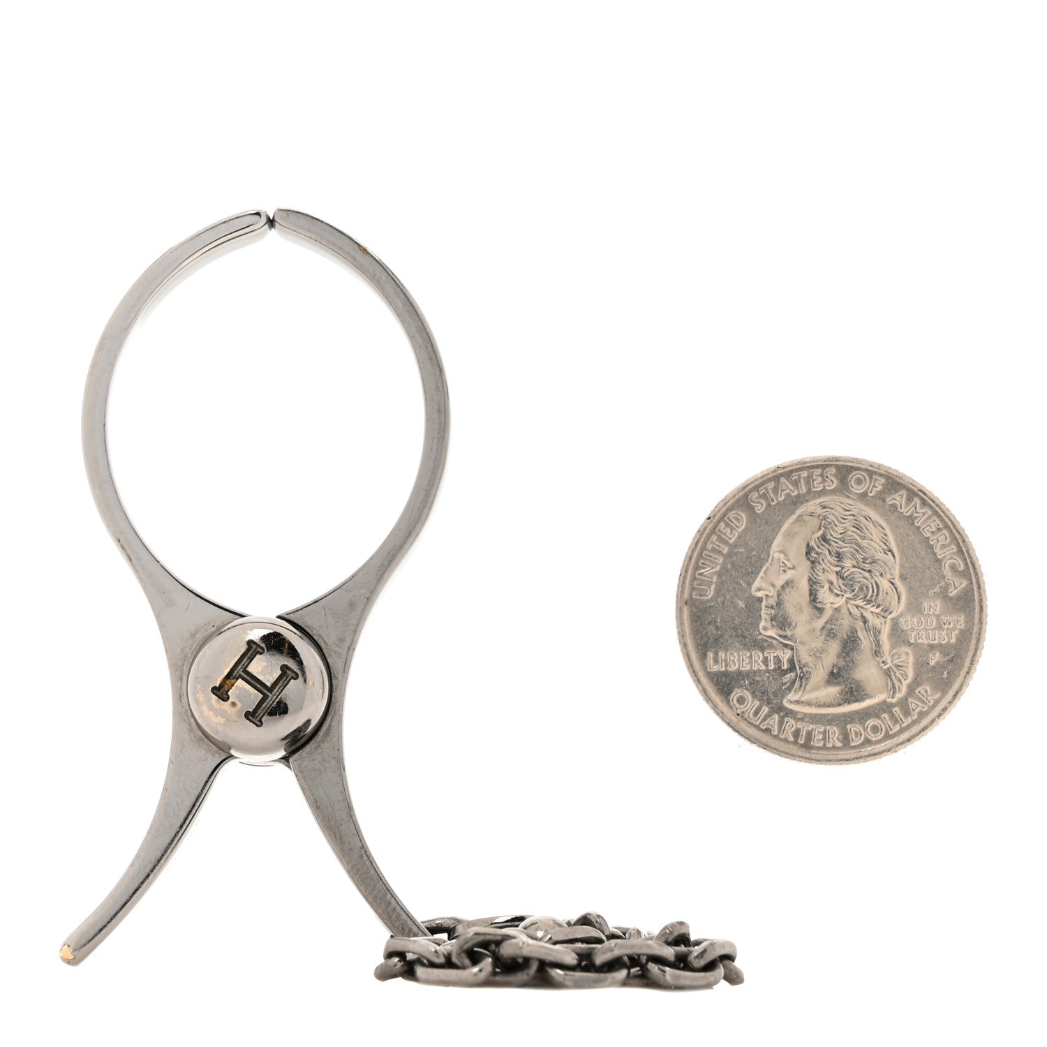 Hermes Palladium Filou Glove Clip 2 of 4