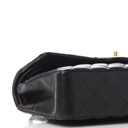 Chanel Lambskin Quilted Medium Double Flap Black 7 of 12