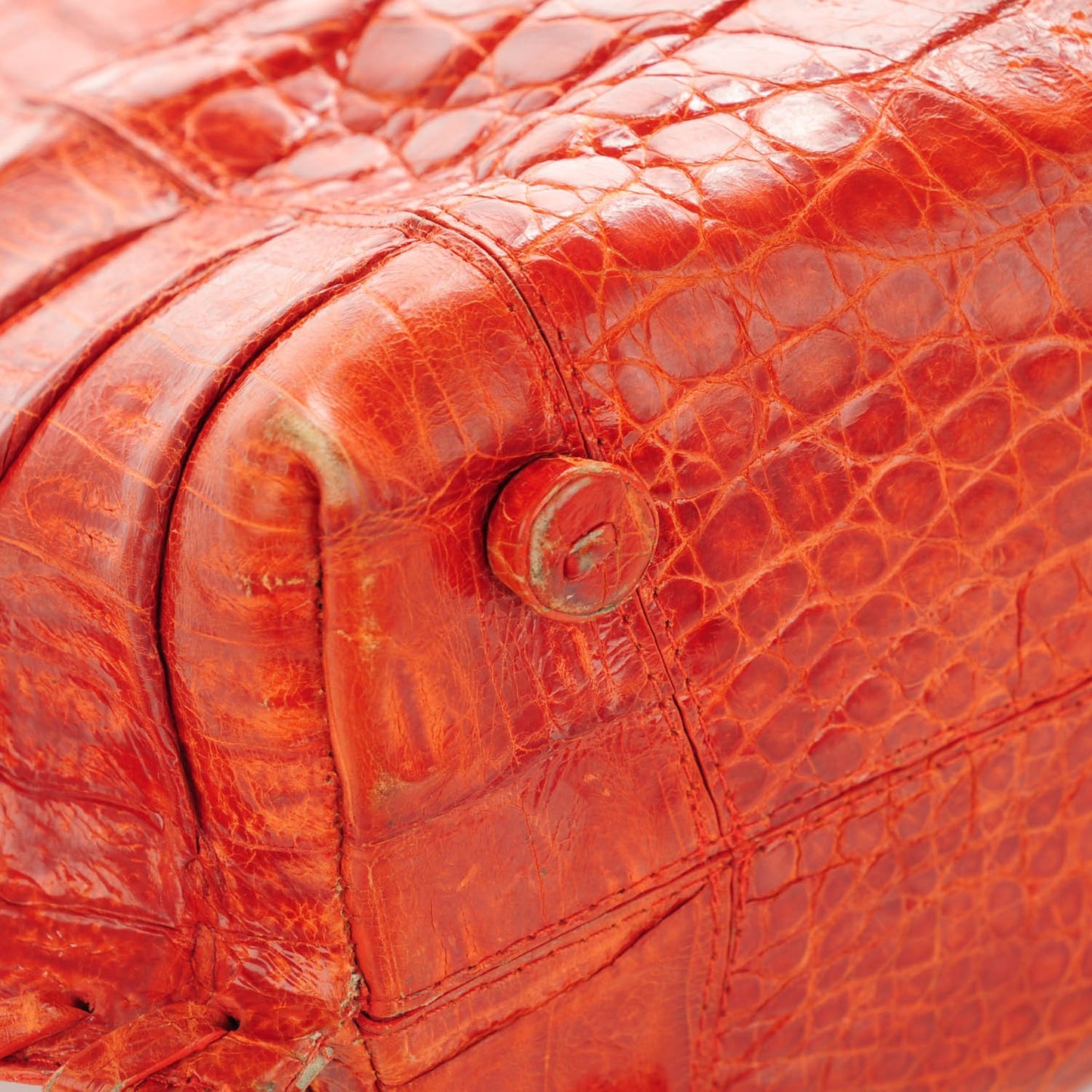 Crocodile Tote Orange