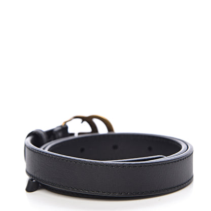 Gucci Calfskin Double G 20mm Belt 65 26 Black 3 of 6