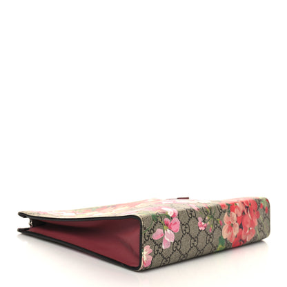 Gucci GG Supreme Monogram Blooms Large Cosmetic Case Beige Multicolor Dry Rose 4 of 8