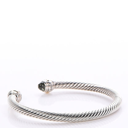David Yurman Sterling Silver 14K Yellow Gold Prasiolite 5mm Cable Classics Bracelet 3 of 5