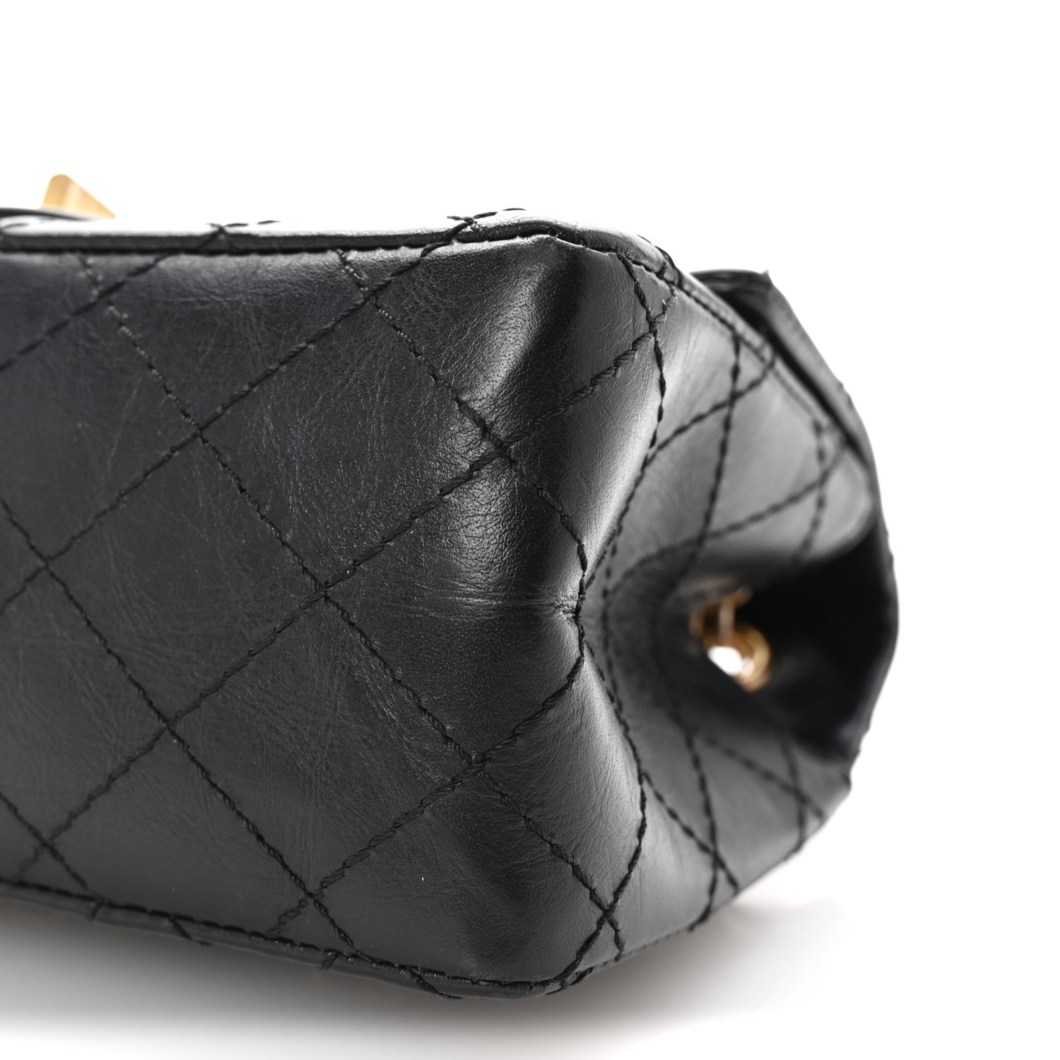 Chanel Aged Calfskin Quilted 2.55 Reissue Mini Flap Black 10 of 10