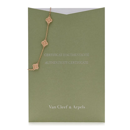 Van Cleef & Arpels 18K Rose Gold 6 Motifs Sweet Alhambra Bracelet 5 of 5
