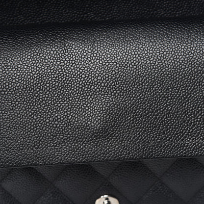 Chanel Caviar Quilted Jumbo Double Flap Black 10 of 13
