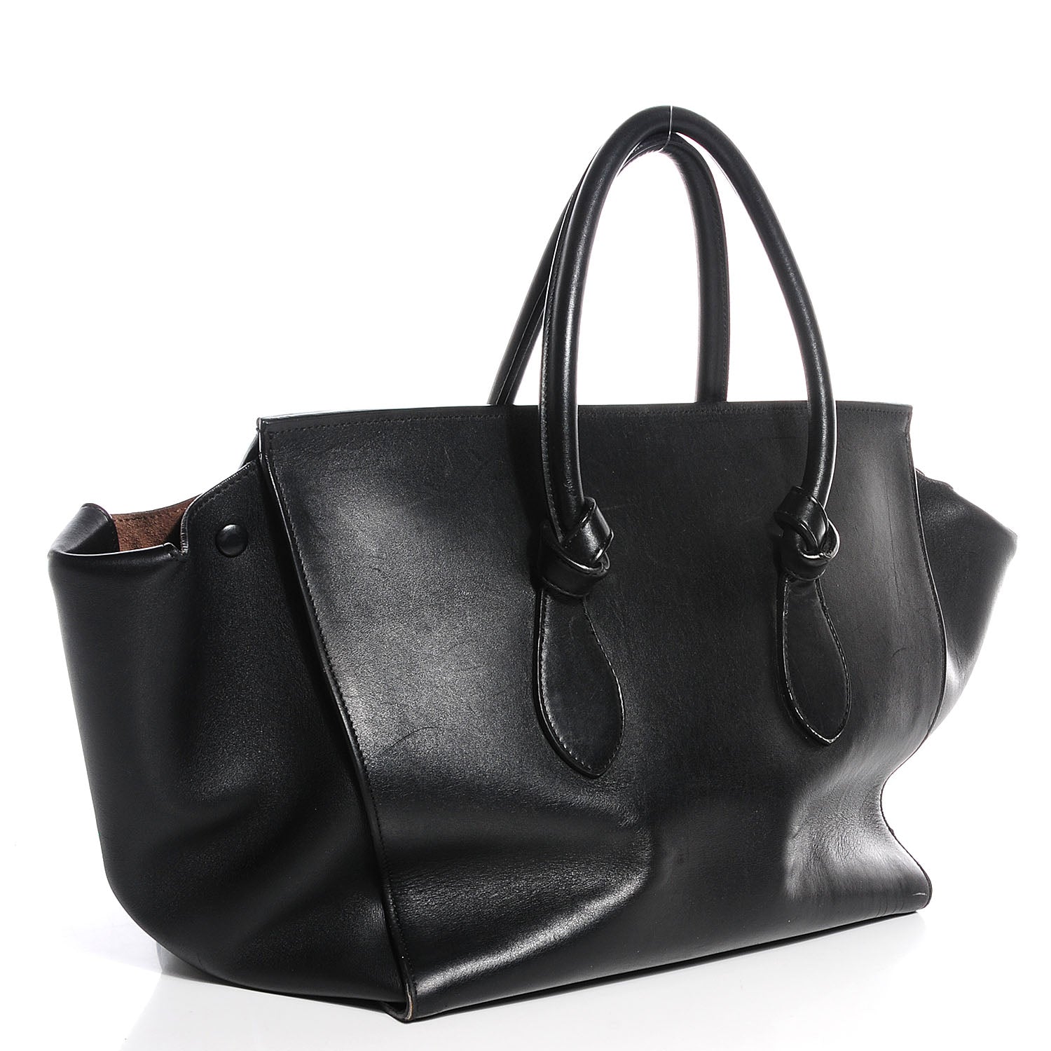 Celine Smooth Calfskin Large Tie Knot Tote Black 3 of 8