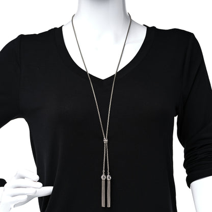 David Yurman Sterling Silver Diamond Renaissance Tassel Necklace 2 of 4