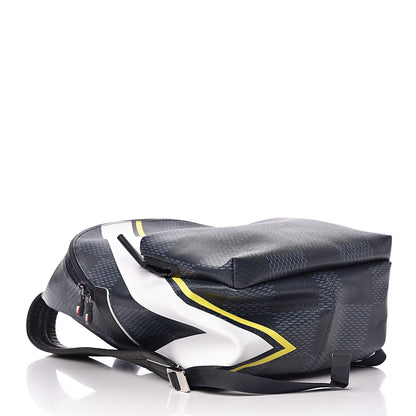 Louis Vuitton Damier Cobalt Latitude America's Cup Apollo Backpack Yellow 4 of 11