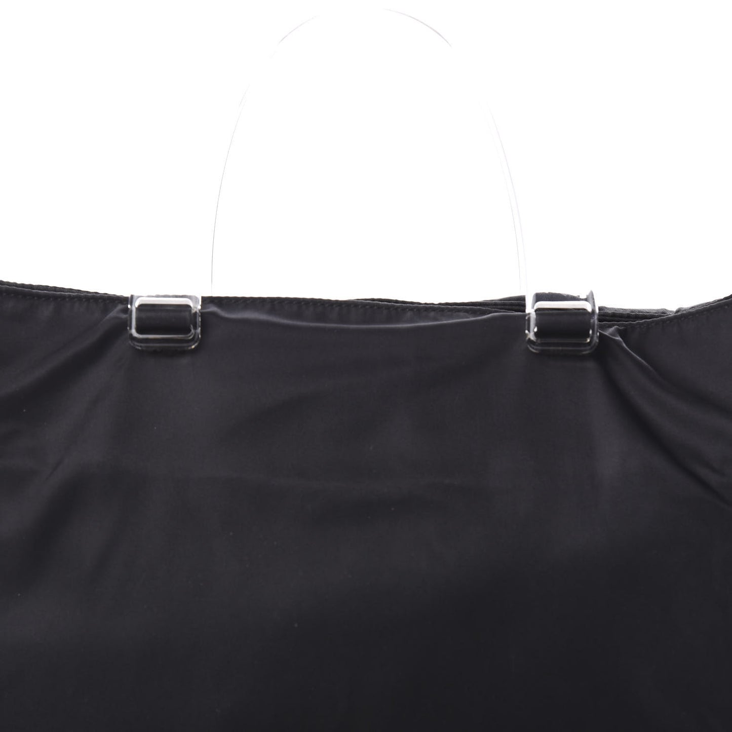 Tessuto Nylon Lucite Tote Black
