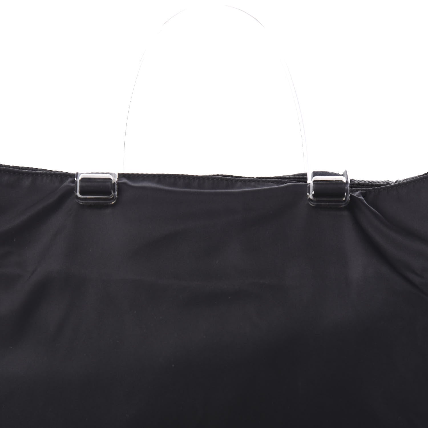 Prada Tessuto Nylon Lucite Tote Black 9 of 9