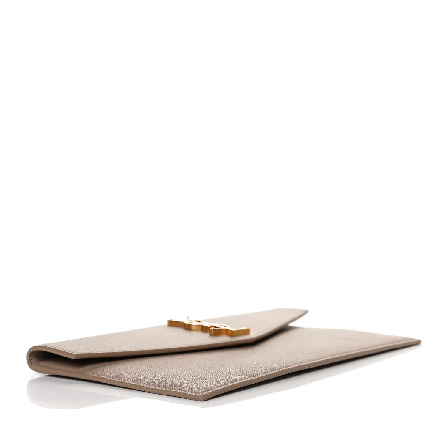 Saint Laurent Grain De Poudre Uptown Pouch Dark Beige 4 of 11