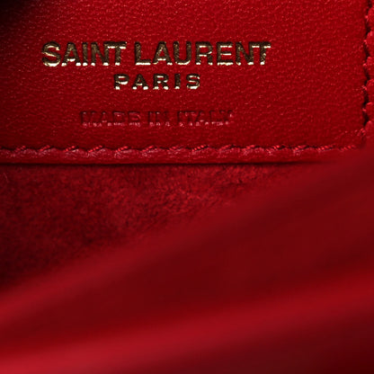 Saint Laurent Calfskin Medium Monogram Sunset Rouge Eros 7 of 13