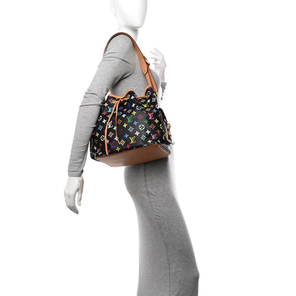 Louis Vuitton Monogram Multicolor Petit Noe Black 2 of 14