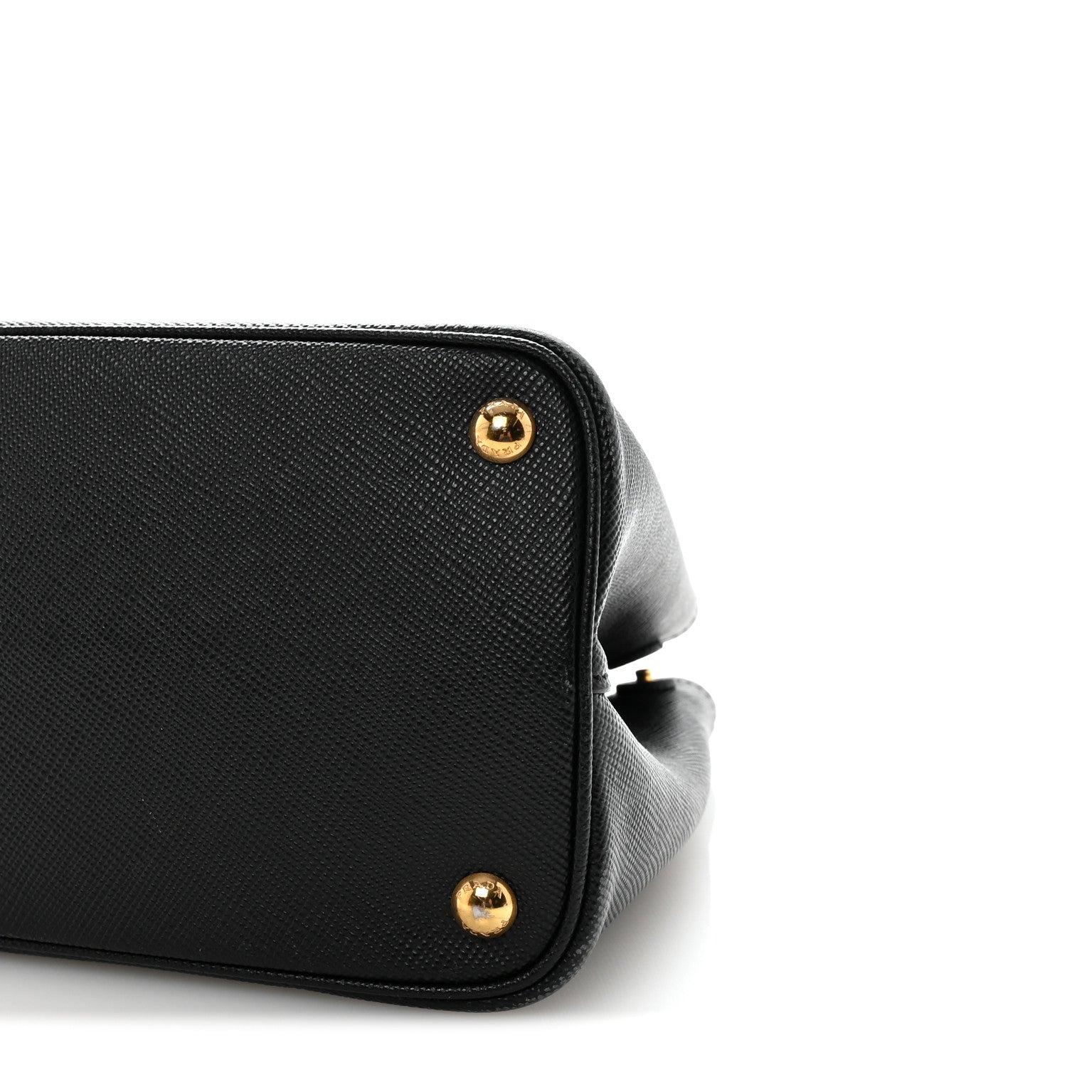 Prada Saffiano Cuir Small Double Bag Black 9 of 9