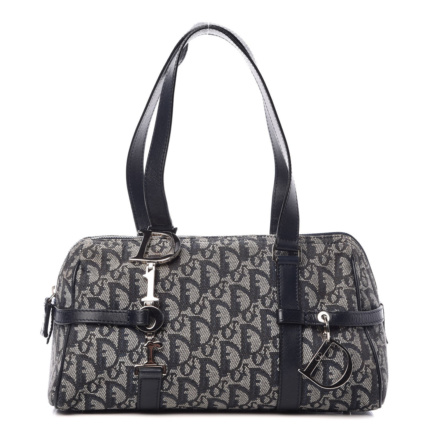 Christian Dior Denim Monogram Charms Shoulder Bag Blue 1 of 14