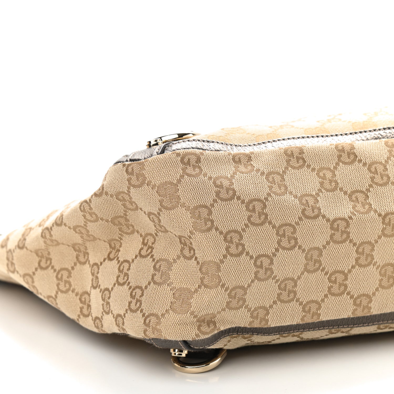 Gucci Monogram Large Abbey Tote Gunmetal 7 of 10