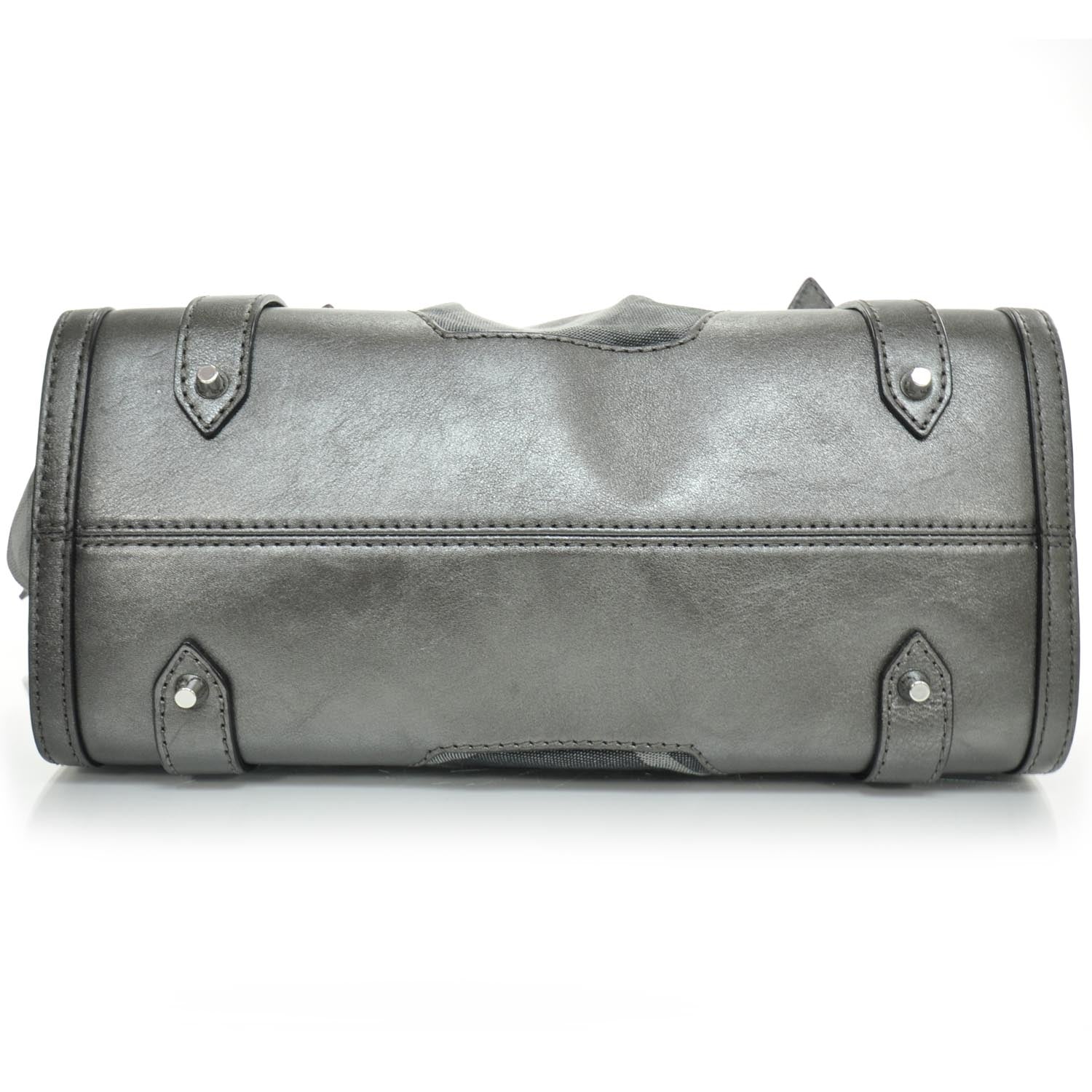 Burberry Leather Shimmer Check Tote 5 of 10